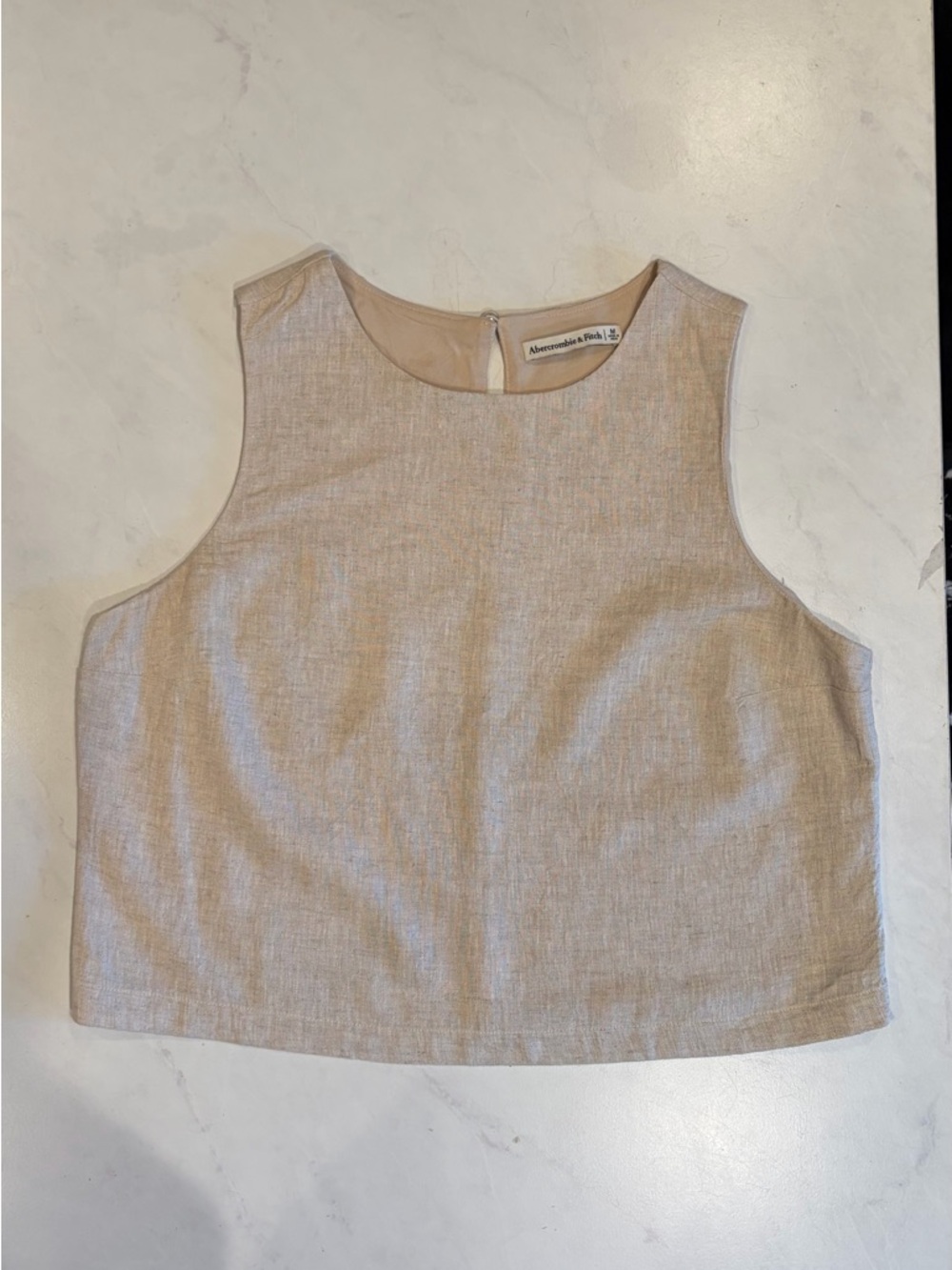 Linen Sleeveless Top, Tank Top, classic style, preppy ivy leave, lightweight top